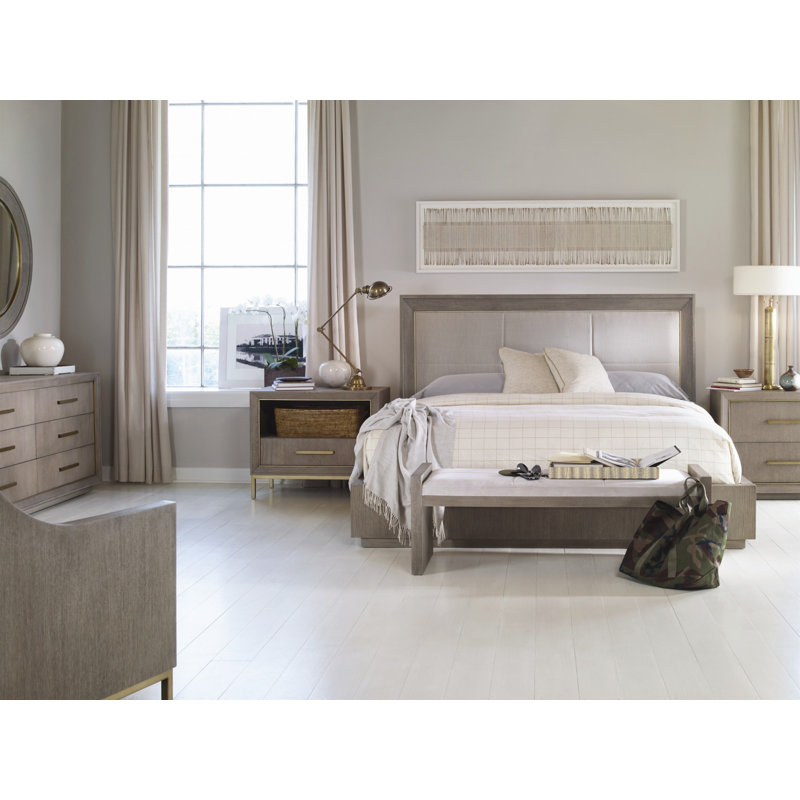 Century Monarch Kendall 2 Drawer Nightstand in Gray Perigold